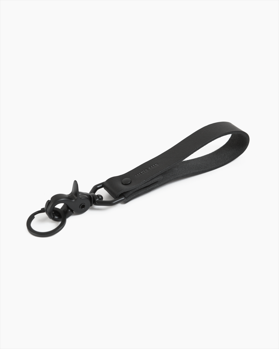 Matte Black Long Loop Keychain - Limited
